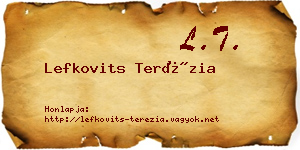 Lefkovits Terézia névjegykártya